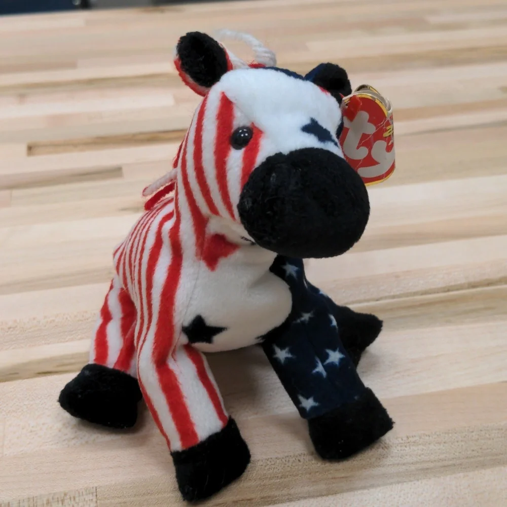 Ty Daisy the Cow Beanie Baby Black & White Spotted Stuffed Animal Plush
